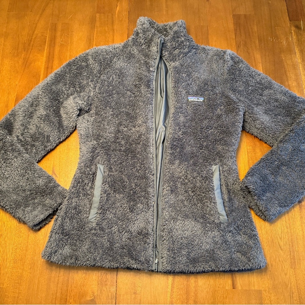 Gray/Blue Patagonia Zip-Up Jacket